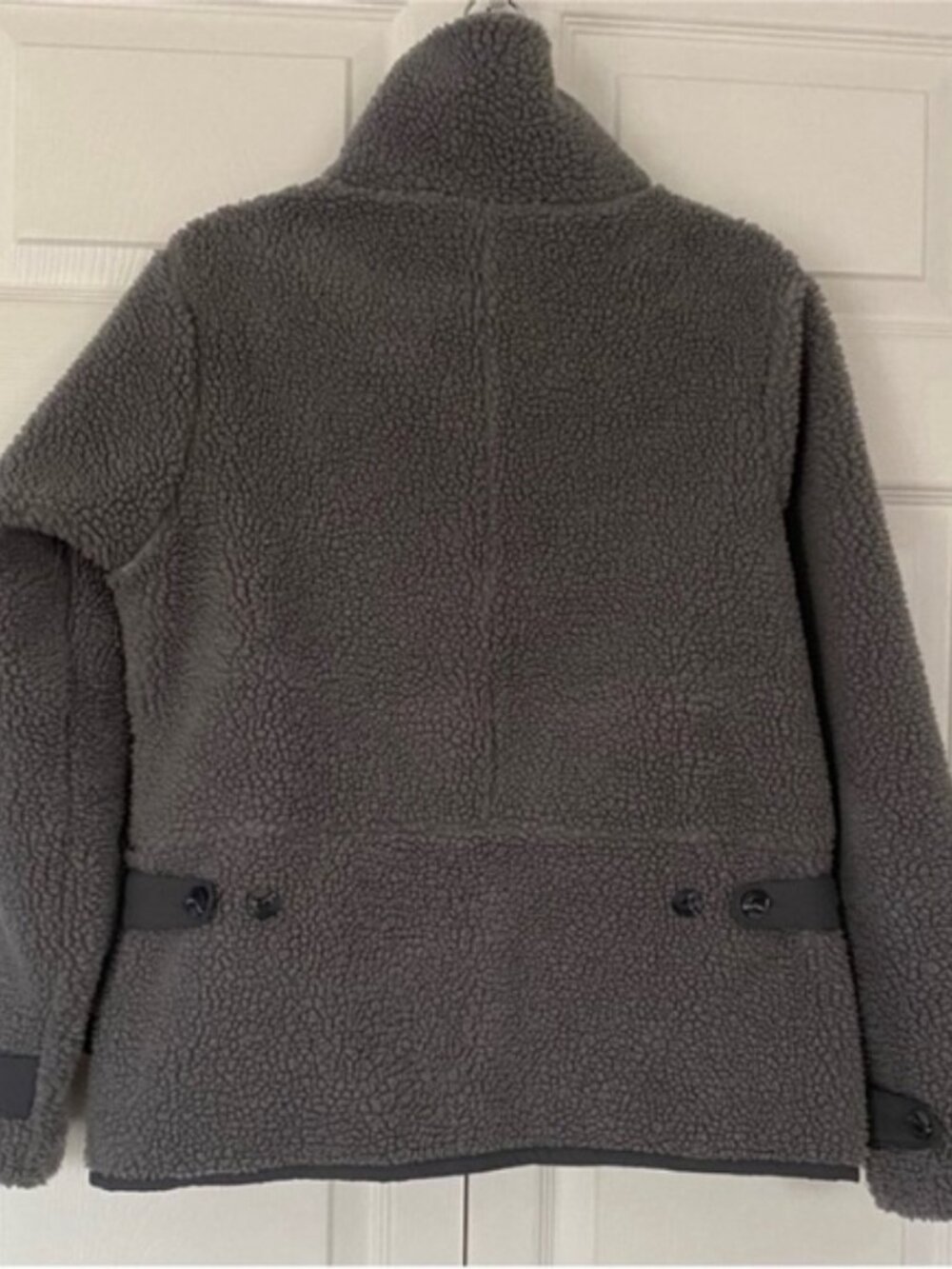 Patagonia Jacket Sharpa Full Zip Divided Sky Fleece Jacket Grey size Small - Picture 4 of 14